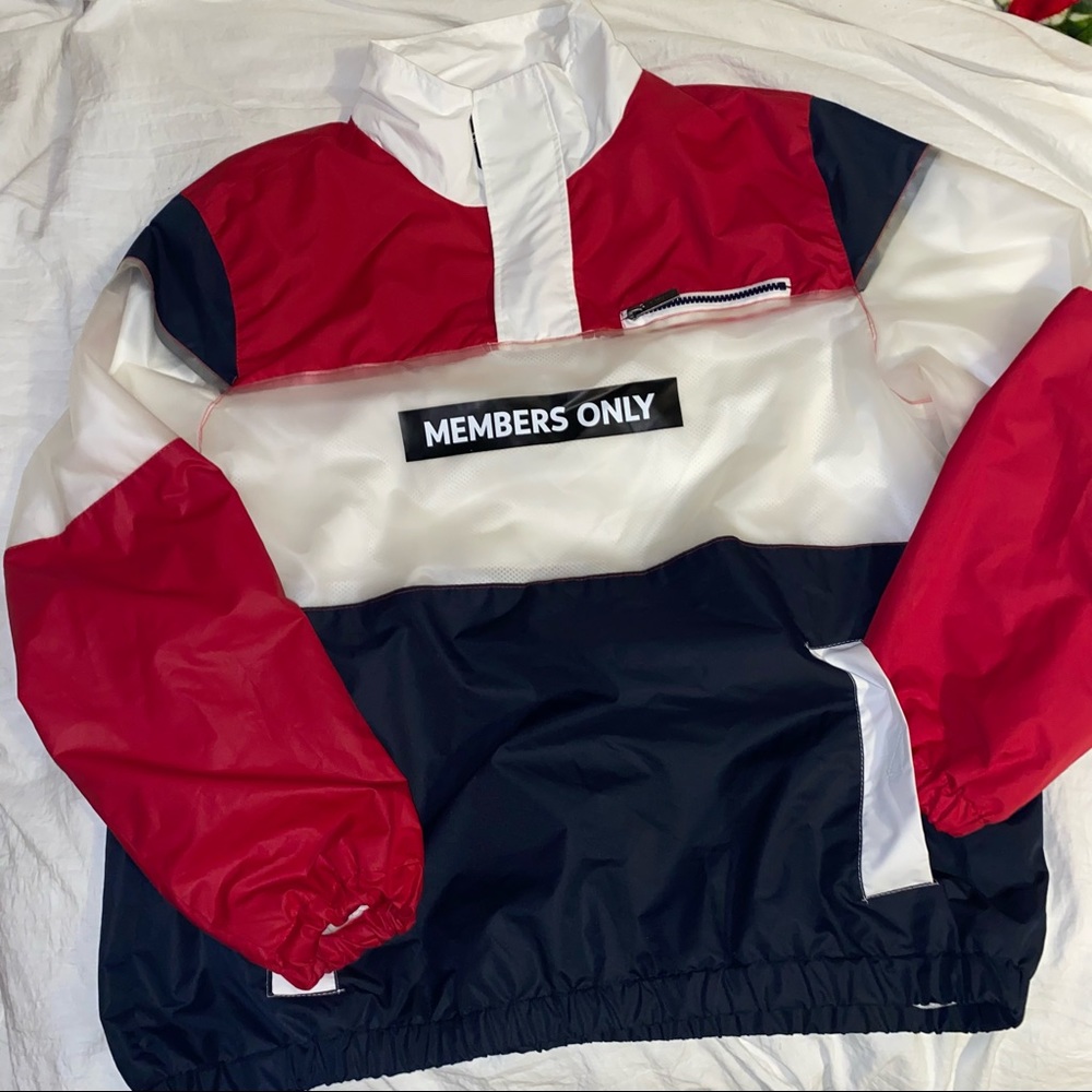 Members Only Pull Over Light Weight Windbreaker J… - image 2